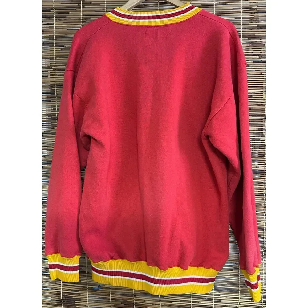 Russell Athletic Kansas City Chiefs XXL Vintage V Neck Pullover Sweatshirt